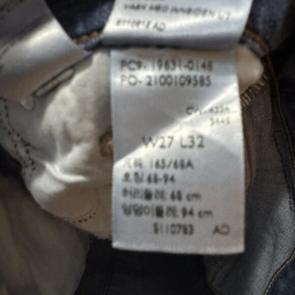 Levis 314 Shaping Straight Jeans Womens 27x32 Blue Denim Stretch Mid Rise - Picture 6 of 12